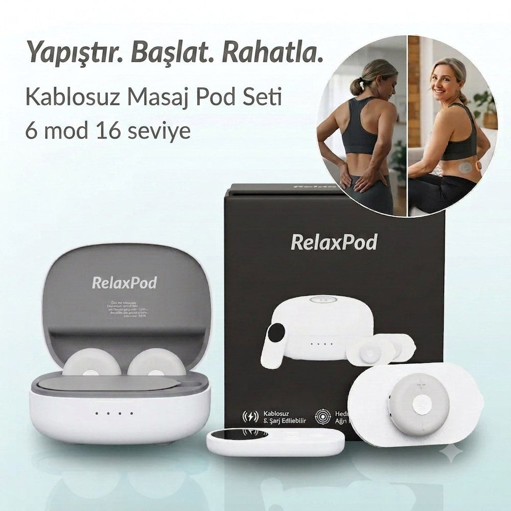 RelaxPod — Kablosuz Masaj Seti